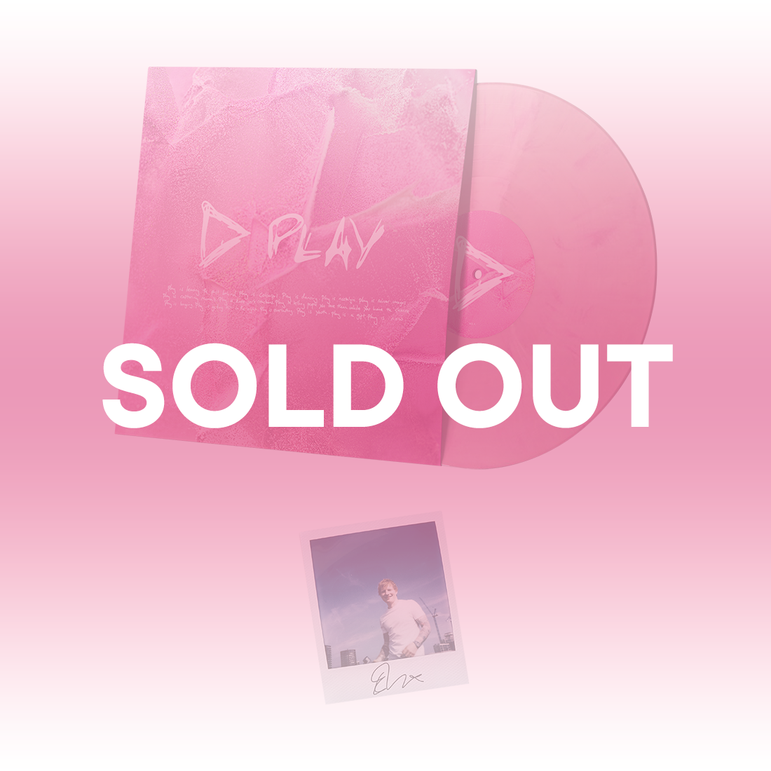 Ed Sheeran PLAY レコード LP ＋ 直筆サイン入りフォトプリント Play Signed LP | Ed Sheeran