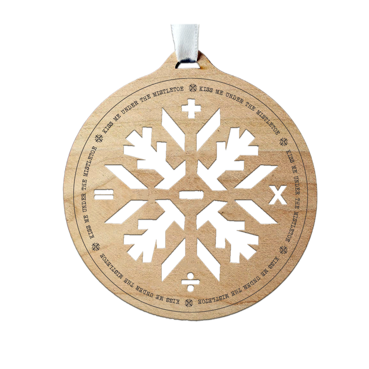 Wooden Snowflake Ornament Cherry Maple Ash – Dandelions