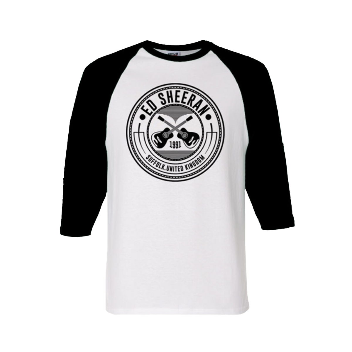 Crossed Guitar Raglan