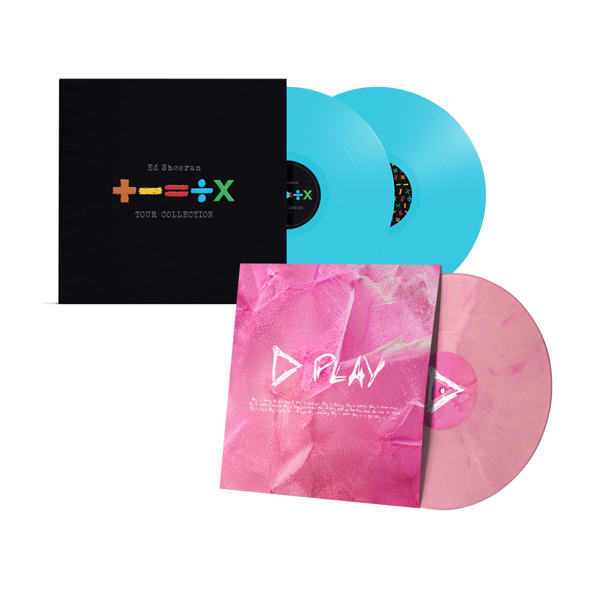 Play Pink & White LP & +-=÷× (Tour Collection) Vinyl Bundle – Ed