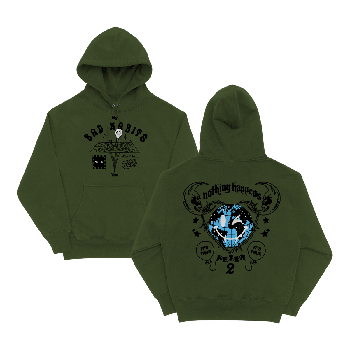 True After Green Hoodie