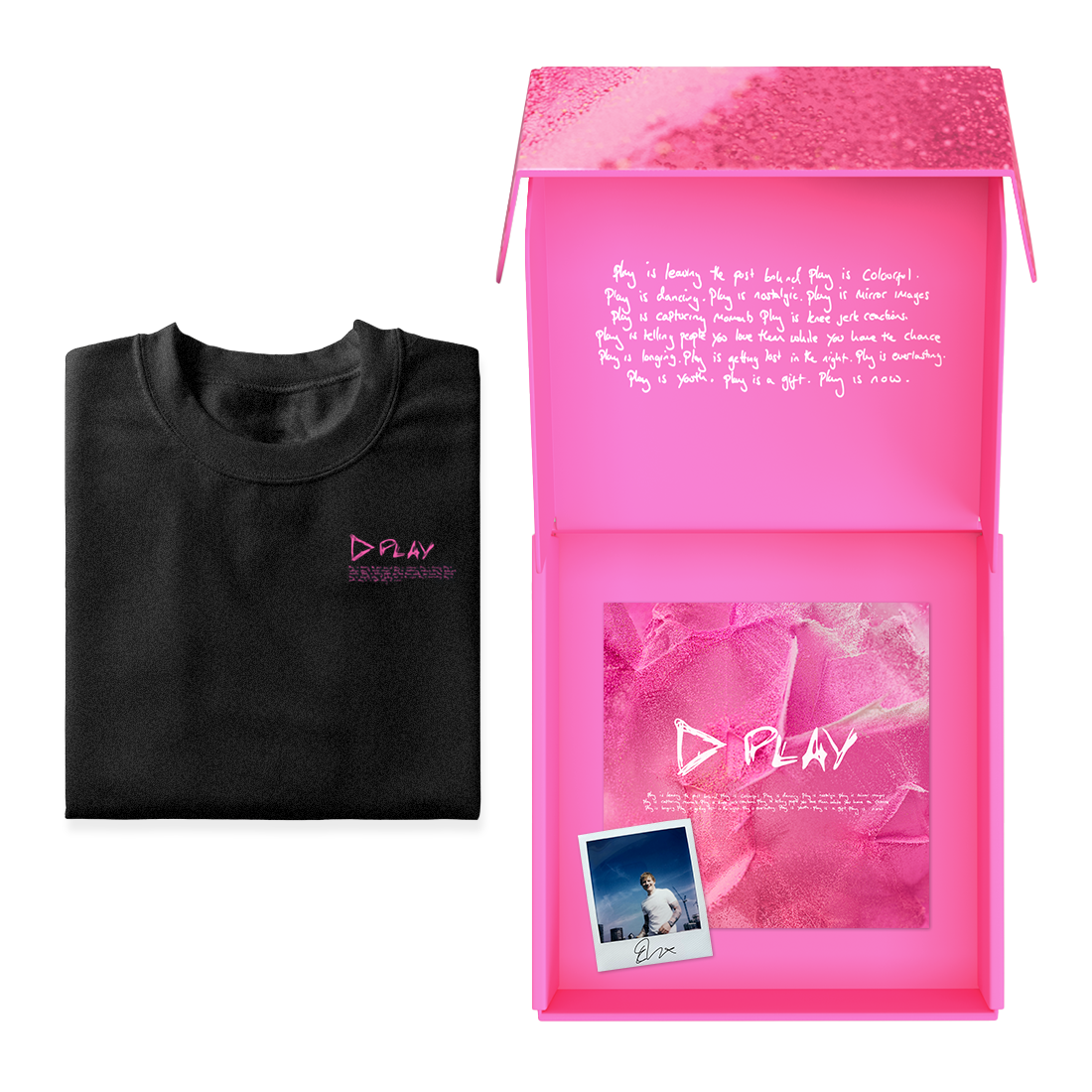 Play Signed T-Shirt & CD Box Set
