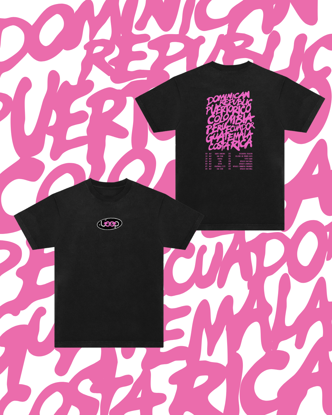 Loop Tour Exclusive Latin America T-Shirt (Black)