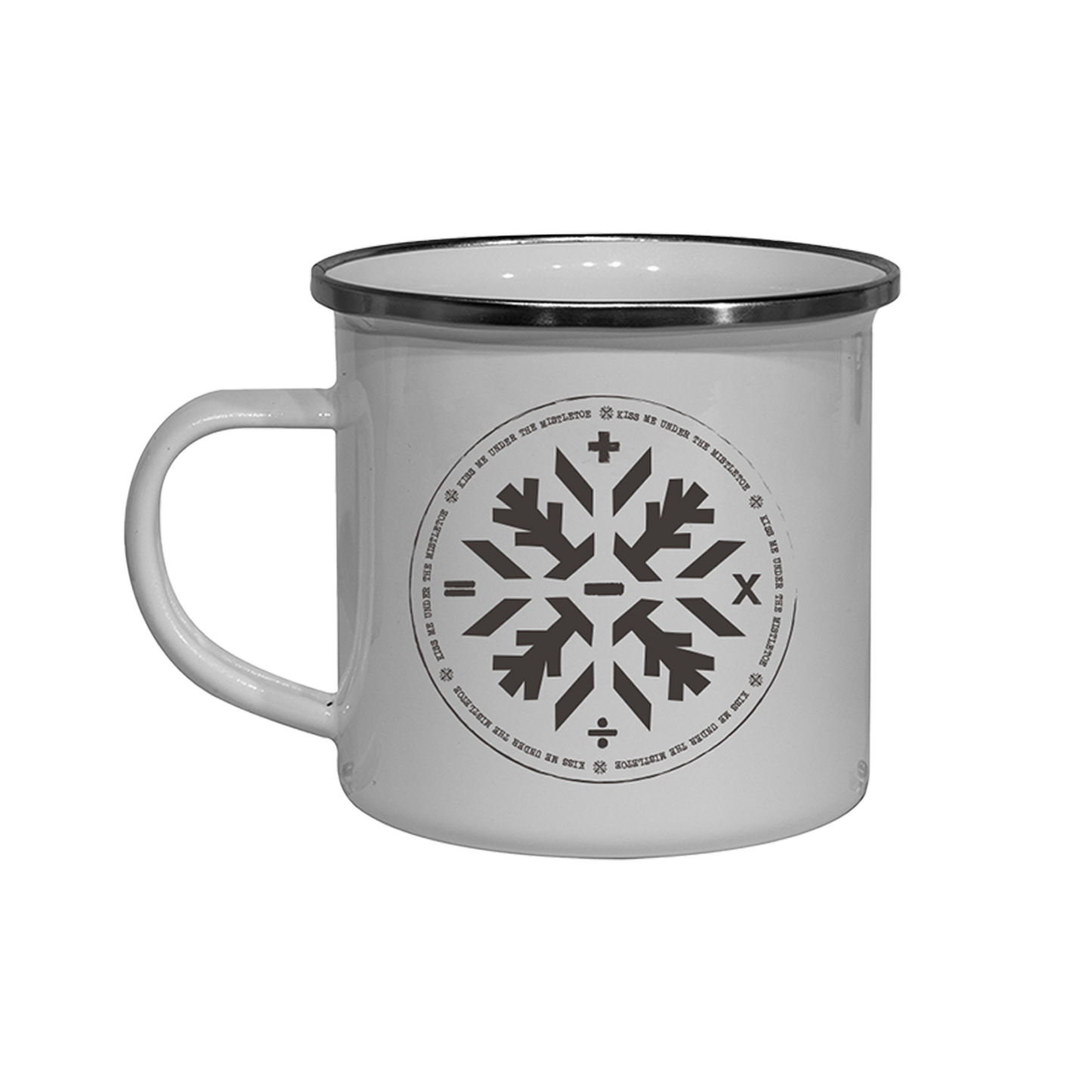 Snowflake Enamel Mug