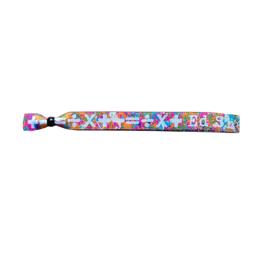 '+-=÷×' Tie-dye Wristband