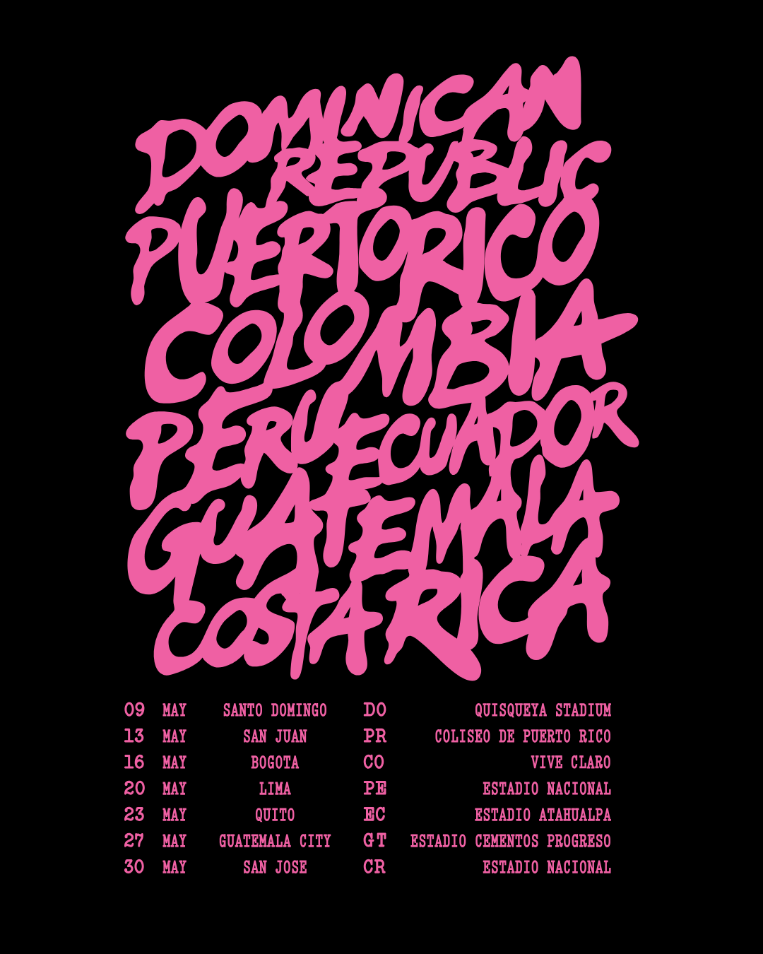 Loop Tour Exclusive Latin America T-Shirt (Black)