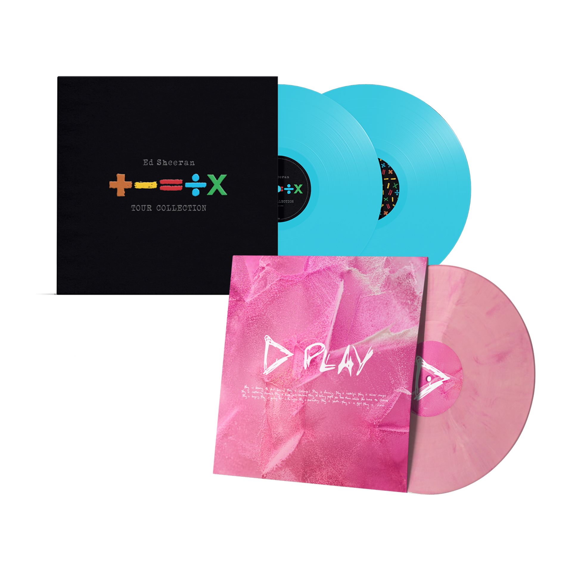 Play Pink & White LP & +-=÷× (Tour Collection) Vinyl Bundle – Ed