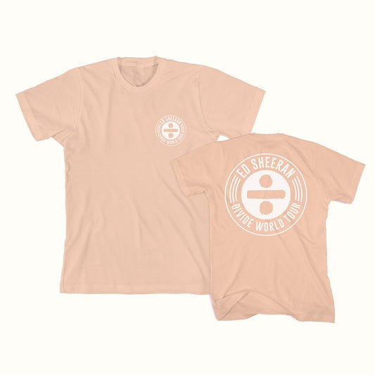 ÷ Divide World Tour T-Shirt - Peach