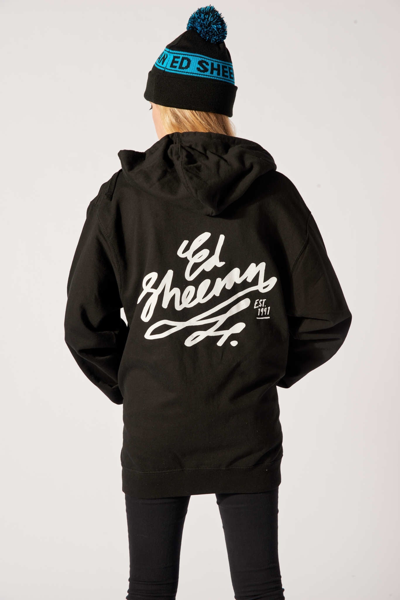 Signwriter Slim Fit Zip Hoodie Black